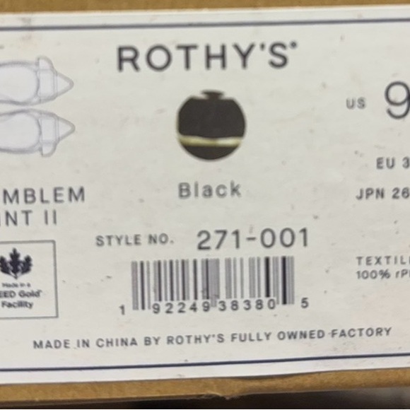 NEW Rothy's Black Flats - Picture 7 of 8